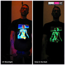 "B.I.O.mechanoid" UV-Blacklight & Glow-In-The-Dark Mens T-shirt